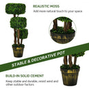 36" Artificial Boxwood Topiary UV Protected Indoor Outdoor Tree