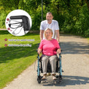 Folding Rollator Walker with Seat and Wheels Supports up to 300 lbs-Navy