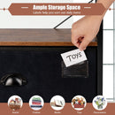 2-Drawer Storage Shelf for Bedroom  Closet  Entryway-Black