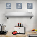 12" ×24" Stainless Steel Commercial Wall Mount Shelf for Kitchen and Restaurant