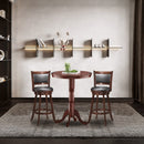 42 Inch Bistro Vintage Pub Bar Round Chess Table