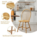 Set of 2 Vintage Windsor Wood Chair with Spindle Back for Dining Room