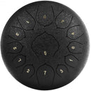 Steel Tongue Handpan Drum 13 Notes 12”-Black