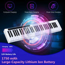 61-Key Portable Digital Stage Piano with Carrying Bag-White