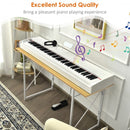 88-Key Full Size Digital Piano Weighted Keyboard with Sustain Pedal-White