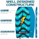 37" Lightweight Bodyboard with Wrist Leash for Kids and Adults-M