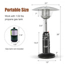 11 000 BTU Portable Tabletop Propane Patio Standing Heater