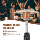 11 000 BTU Portable Tabletop Propane Patio Standing Heater