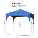 10' x 10' Outdoor Pop-up Camping Canopy Tent with Roller Bag-Blue
