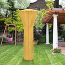 Patio waterproof heater cover with zipper and storage bag-Beige