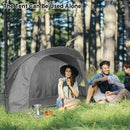 Cot Elevated Compact Tent Set with External Cover-Gray