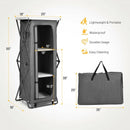 Folding Pop-Up Cupboard Compact Camping Storage Cabinet with Bag-XL