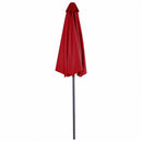 9Ft Patio Bistro Half Round Umbrella -Wine
