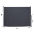 118.5" x 63" Patio Retractable Folding Side Awning Screen Privacy Divider