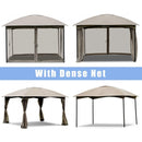 11.5' x 11.5' Fully Enclosed Outdoor Gazebo with Removable 4 Walls