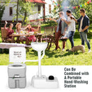 5.3 Gallon Portable Travel Toilet with Piston Pump Flush