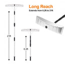 21 ft Aluminum Large Poly Blade Telescoping Snow Roof Rake