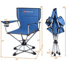 360° Free Rotation Collapsible Portable Swivel Camping Chair
