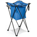 Portable Tub Cooler with Folding Stand and Carry Bag-Blue