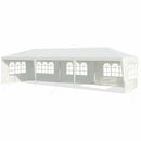 10 x 30 Feet Gazebo Canopy with 5 Removable Sidewalls for Outdoor Party Wedding