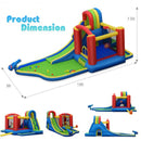 Inflatable Kid Bounce House Slide Climbing Splash Park Pool Jumping Castle without Blower