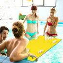 5.5' x 23.5" 3-Layer Multi-Purpose Floating Beer Pong Table-Yellow