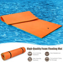 12’ x 6’ 3 Layer Floating Water Pad-Orange
