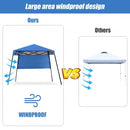 7 x 7 FT Sland Adjustable Portable Canopy Tent w- Backpack-Blue