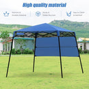 7 x 7 FT Sland Adjustable Portable Canopy Tent w- Backpack-Blue