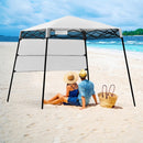 7 x 7 FT Sland Adjustable Portable Canopy Tent w- Backpack-White
