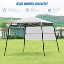 7 x 7 FT Sland Adjustable Portable Canopy Tent w- Backpack-White