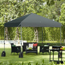 8’x8' Outdoor Pop up Canopy Tent  w-Roller Bag-Gray