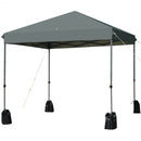 8’x8' Outdoor Pop up Canopy Tent  w-Roller Bag-Gray