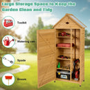 Wooden Outdoor Lockable Garden Tool Storage