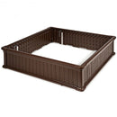 48" Raised Garden Bed Planter for Flower Vegetables Patio-Brown
