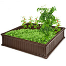 48" Raised Garden Bed Planter for Flower Vegetables Patio-Brown