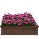 48" Raised Garden Bed Planter for Flower Vegetables Patio-Brown