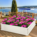 48" Raised Garden Bed Planter for Flower Vegetables Patio-White