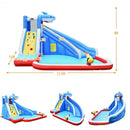 Inflatable Water Slide Shark Bounce House Castle without Blower
