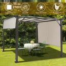 10' x 10' Metal Frame Patio Furniture Shelter-Beige