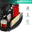 2 pcs Folding Recliner Zero Gravity Lounge Chair - Black