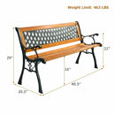 Outdoor Cast Iron Patio Bench