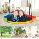 40" 770 lbs Flying Saucer Tree Swing Kids Gift with 2 Tree Hanging Straps-Multicolor
