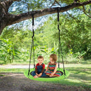40" 770 lbs Flying Saucer Tree Swing Kids Gift with 2 Tree Hanging Straps-Green