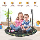 40" Flying Saucer Tree Swing Outdoor Play Set with Adjustable Ropes Gift for Kids