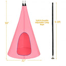 32" Kids Nest Swing Chair Hanging Hammock Seat for Indoor and Outdoor-Pink