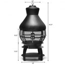 Patio Wood Burning Chimenea Fireplace