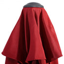 10FT Patio Umbrella 6 Ribs Market Steel Tilt W- Crank Outdoor Garden without Weight Base-Burgundy