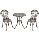 3 Pcs Cast Aluminum Bistro Set