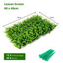 12 Pcs 16x24inch Artificial Eucalyptus Hedge Plant Privacy Fence Panels